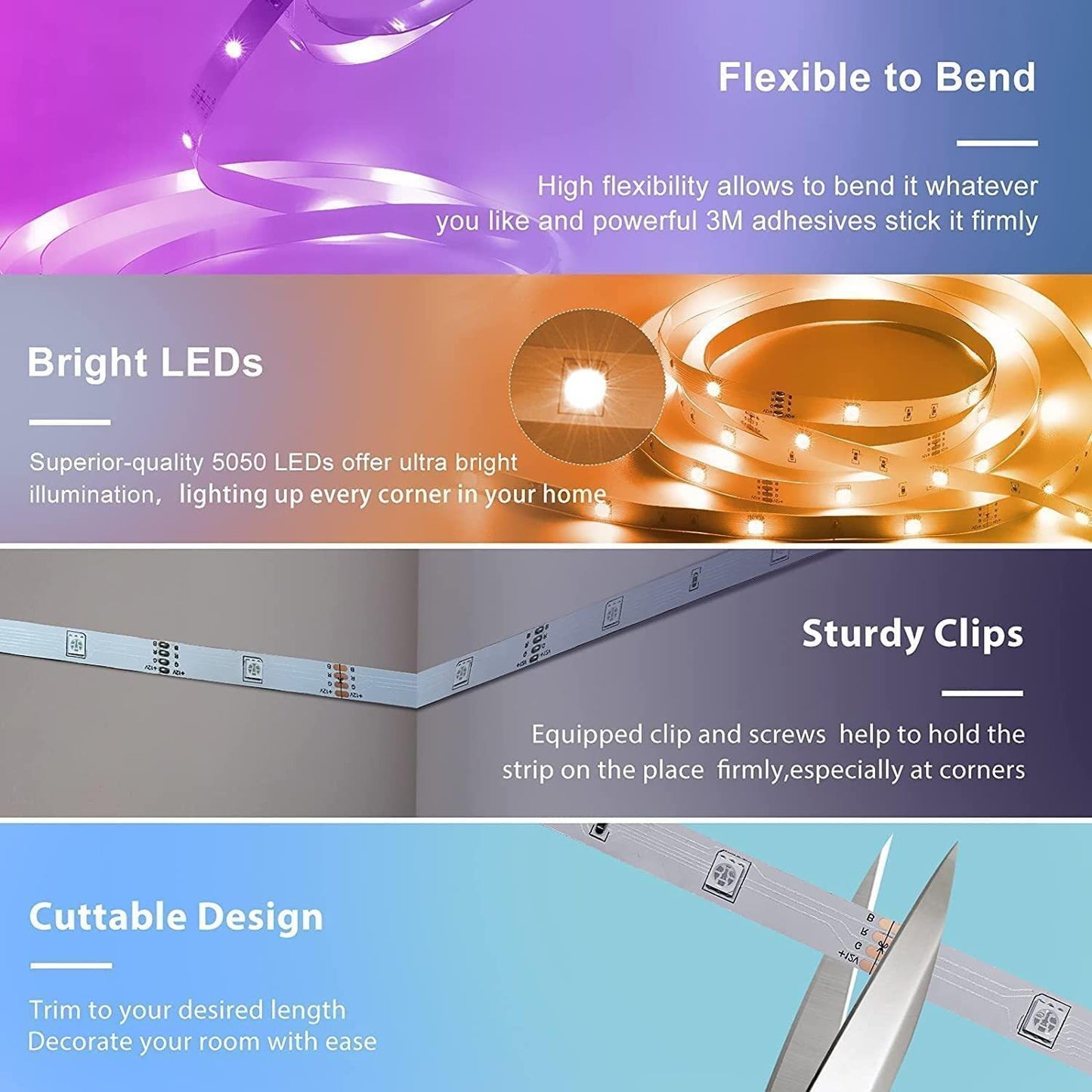 RGB Music Bluetooth Intelligent Low-voltage LED Light Strip 45d229cb 7a6f 406e bdda 7dc7d3aa438a