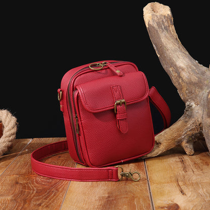 Unisex Vintage Large Capacity Messenger Bag Storage Bag  With 10 Card Inserts Casual Backpack Women's Bag Retro Backpack Larg