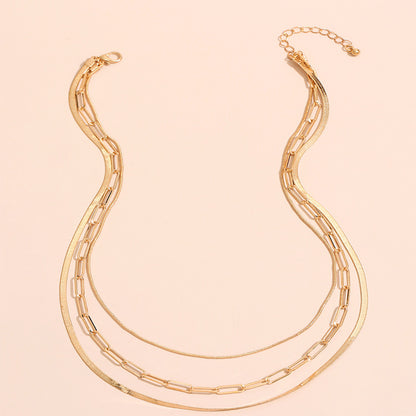 Simple And Fashionable Solid Color Metal Irregular Clavicle Chain 45e0cee0 5204 406b 8000 df5eac7297e7