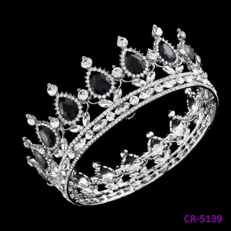 Full Crown Bridal Tiara Crown Wedding Diadem Bridal Round Crown 45e0e8b3 e674 4e81 ad26 8ee629cae084