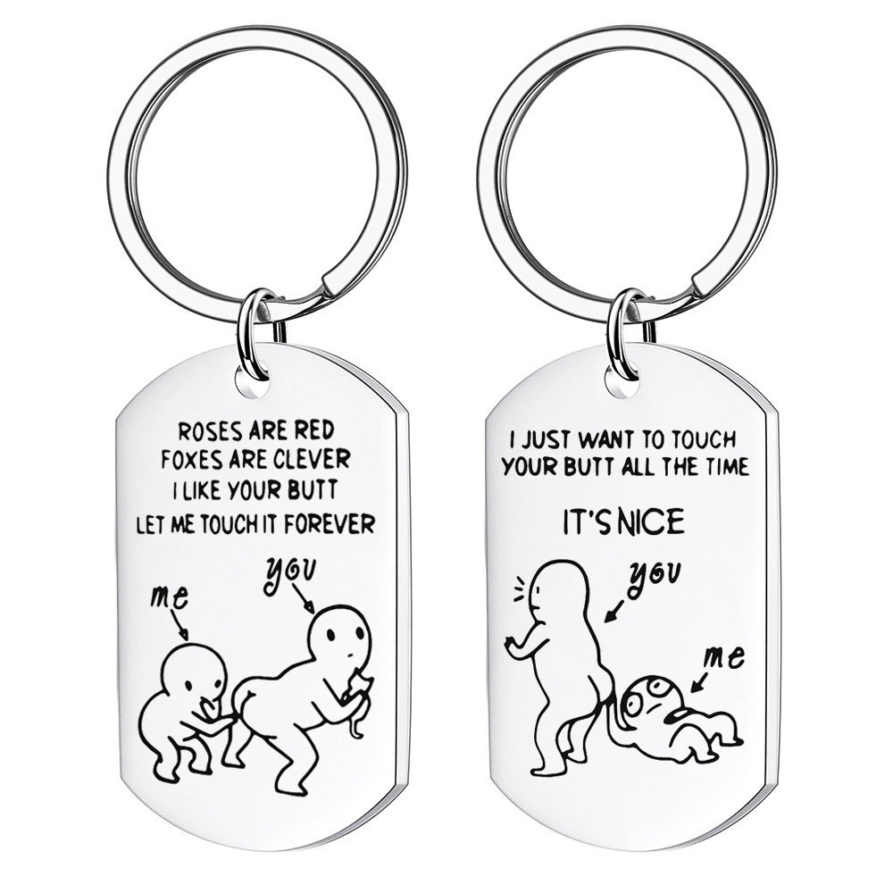 Stainless Steel Military Tag Keychain Jewelry Pendant 45e8da9f f5d0 47aa a400 7259aa96348a