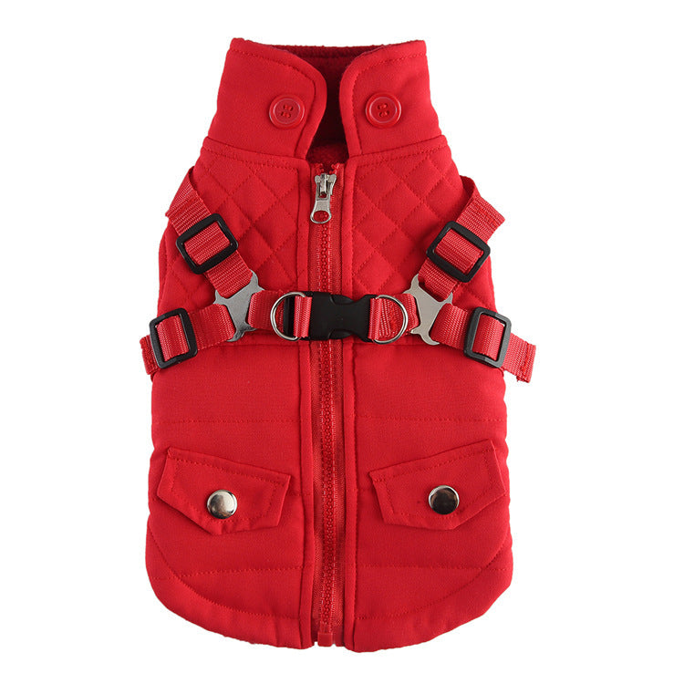 Pet Winter Cotton Dog Clothes Zipper Jacket Dog Supplies 45f1c501 a977 4b91 b386 04435f984775
