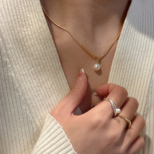 Women's Fashion Personality Pearl Necklace Simple 45fd4981 7663 455e 82ee 36745181233d