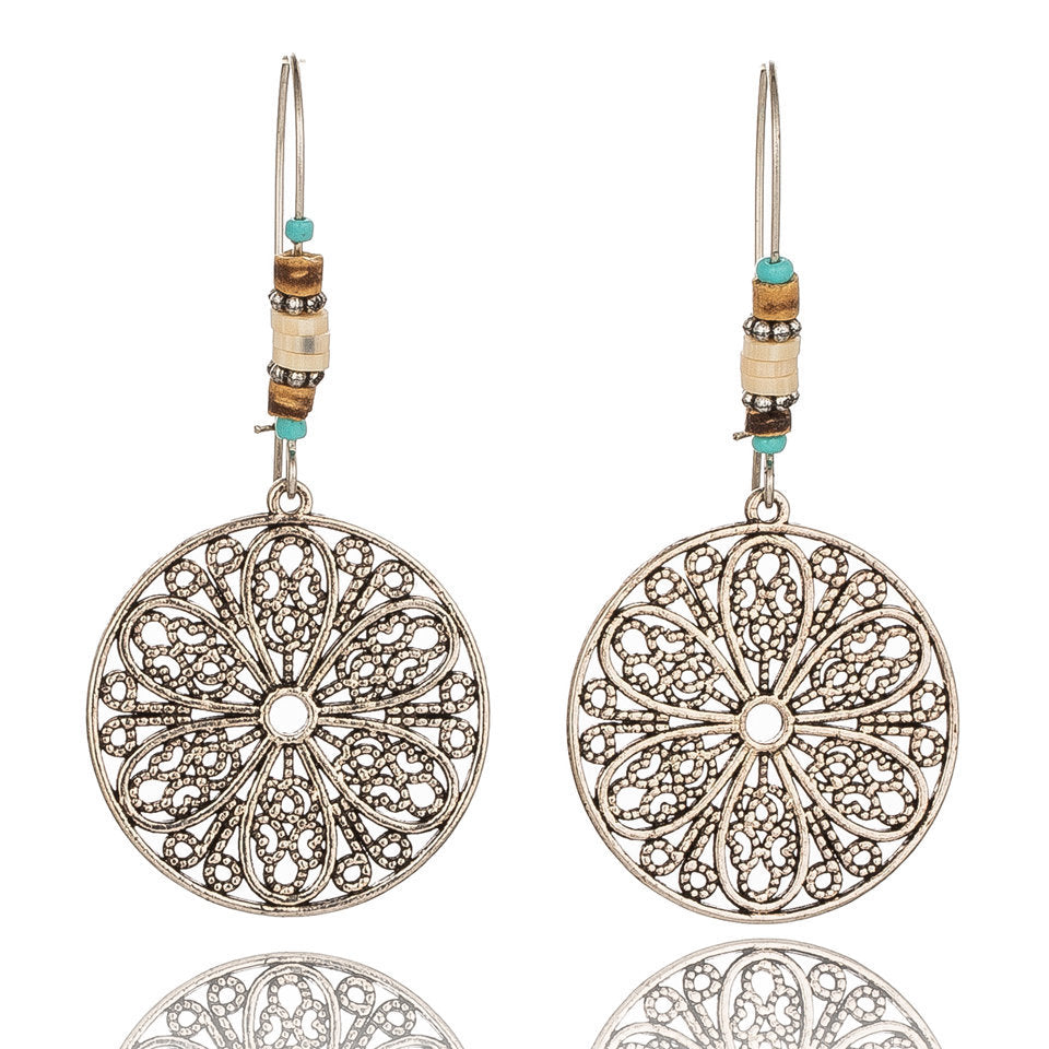 Drop-shaped alloy pendant earrings 4602836883291
