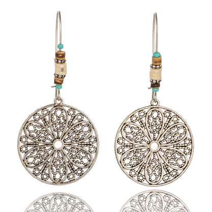 Drop-shaped alloy pendant earrings 4602836883291