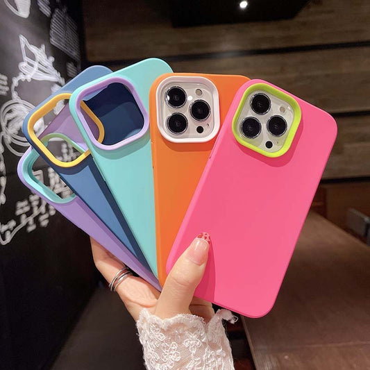 Mobile Phone Case Contrast Color 3 In 1 Protective Cover 4603c77a 84f8 4fc6 9861 23cf40777308