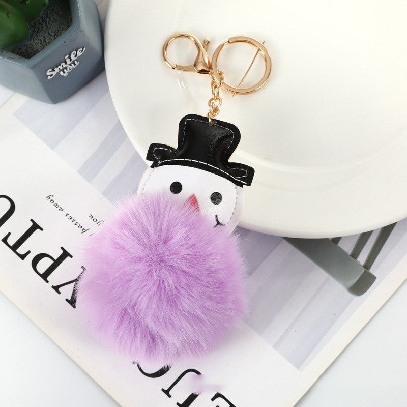 Stall Cute Snowman Fur Ball Keychain Pendant 462348b2 b8b9 4fb0 99ef 49e1433dbbd8 42f20e20 7854 422d bdeb 0b708fb2f6db