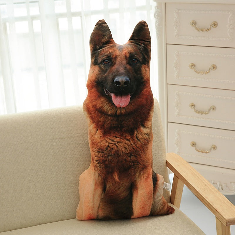 Funny 3D Dog Print Throw Pillow Creative Cushion Cute Plush Doll Gift Home Decor 4623824406 1954566831