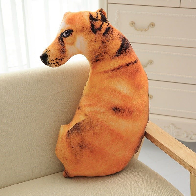 Funny 3D Dog Print Throw Pillow Creative Cushion Cute Plush Doll Gift Home Decor 4623836294 1954566831