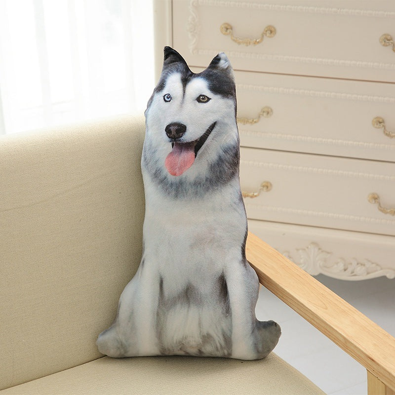 Funny 3D Dog Print Throw Pillow Creative Cushion Cute Plush Doll Gift Home Decor 4624831626 1954566831
