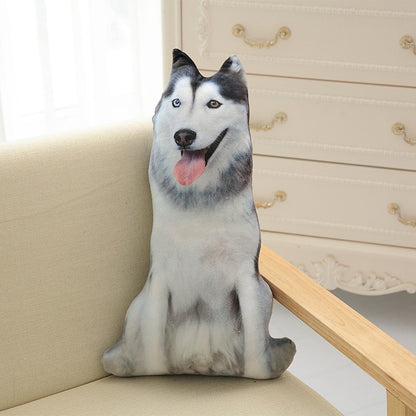 Funny 3D Dog Print Throw Pillow Creative Cushion Cute Plush Doll Gift Home Decor 4624831626 1954566831