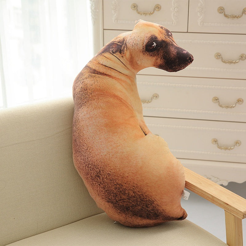 Funny 3D Dog Print Throw Pillow Creative Cushion Cute Plush Doll Gift Home Decor 4627635807 1954566831