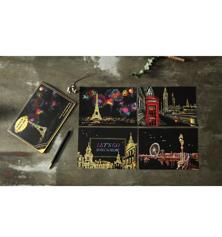 Scratch painting set creative birthday gift 46280574062747