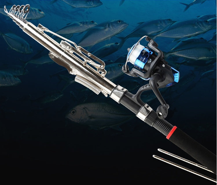 Wholesale sea pole automatic fishing rod spring  super hard long shot throwing rod set fishing gear cross-border supply 46299