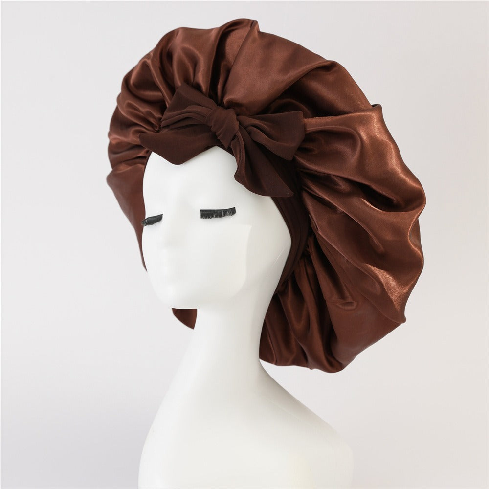 Satin Ribbon Round Bow Elastic Nightcap 46330d5a afd8 4162 a8aa 78491966cb0c