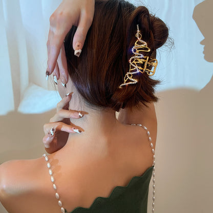 Lightning Metal Liquid Back Head Grip Barrettes Female Headdress 4634bc13 b029 4e14 9b05 b7c94b478079