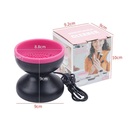Electric Makeup Brush Cleaner Machine Portable Automatic USB Cosmetic Brush Cleaner Tools For All Size Beauty Makeup Brushes 