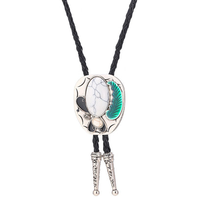 Celtic Pattern Turquoise Agate Bolo Tie 46471b89 f9f2 4b2b 94df f386a410869c