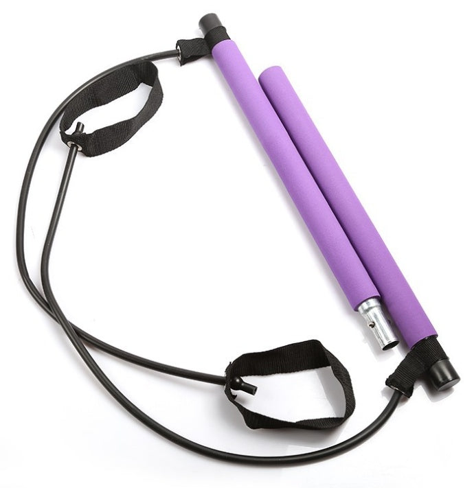 Yoga Crossfit Resistance Bands Exerciser Pull Rope Portable Gym Workout Pilates Bar Trainer Elastic Bands 464862531583