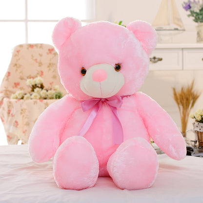 Creative Light Up LED Teddy Bear Stuffed Animals Plush Toy Colorful Glowing Christmas Gift For Kids Pillow 46675446192640