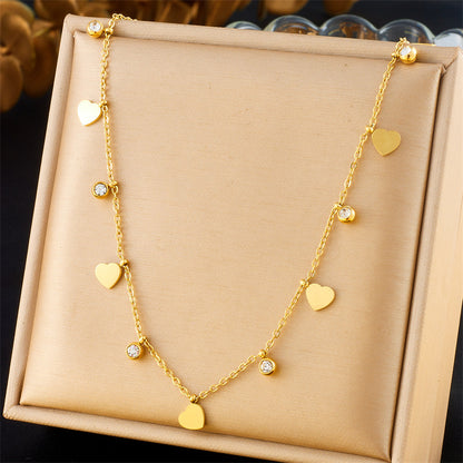 Simple Gold-plated Butterfly Wafer Accessory Pendant Chain