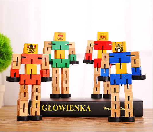 wooden robot toys 467940673717