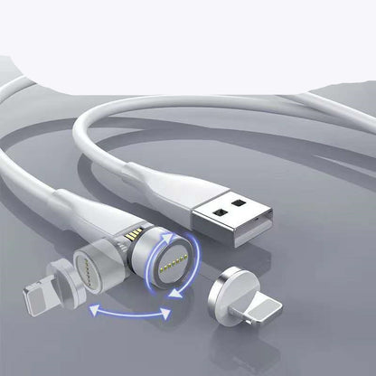 Three In One Data Cable 540 Degree Rotation Spherical Magnetic Charging - 图片 3