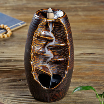 Multi-layers Ceramic Back flow Incense Burner 468279881760