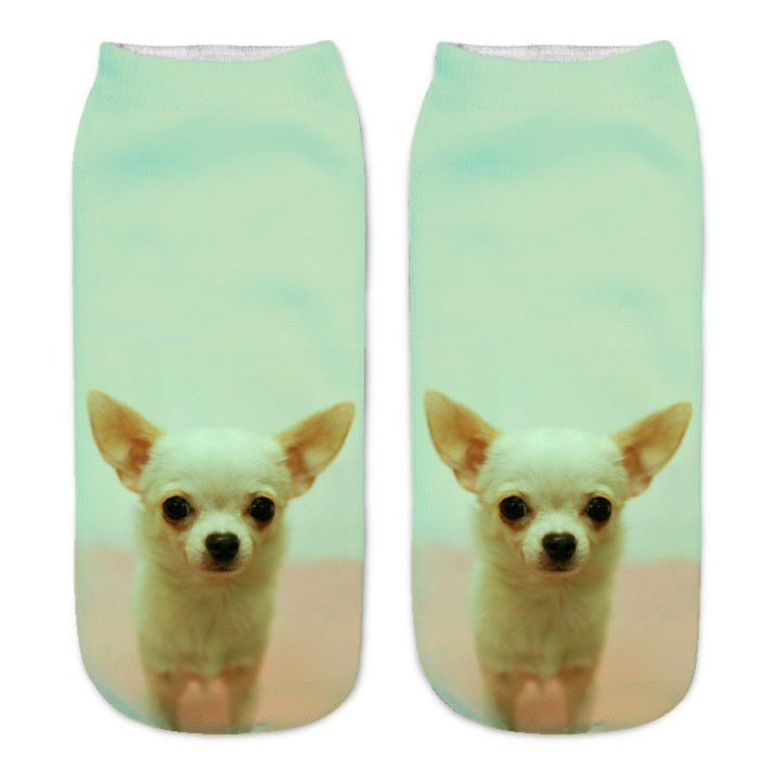Popular Funny Unisex Short Socks 3D Cat Printed Anklet Socks Casual Socks 468860096325