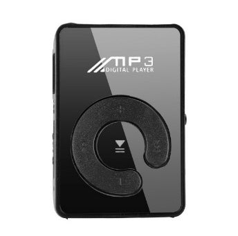 New Mini Fashion SD TF Mirror Portable MP3 Player Clip Media Player Sport Button Mp3 Music Player Walkman Lettore Black 46927