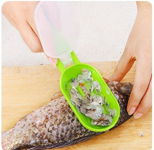 1Pcs Practical Fish Scale Remover Plastic Descaler Cleaning Scraper Kitchen Fruit Vegetable Peeler Useful Scraper Accessories - HD Wireless Product #6