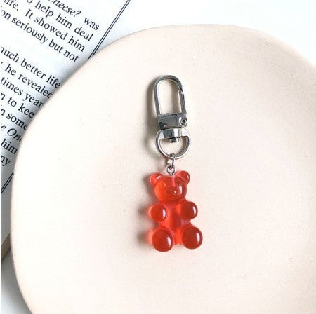 Candy Color Bear Keychain Female Cute Resin 4699edd4 4b3c 4149 985a f114ea67737f