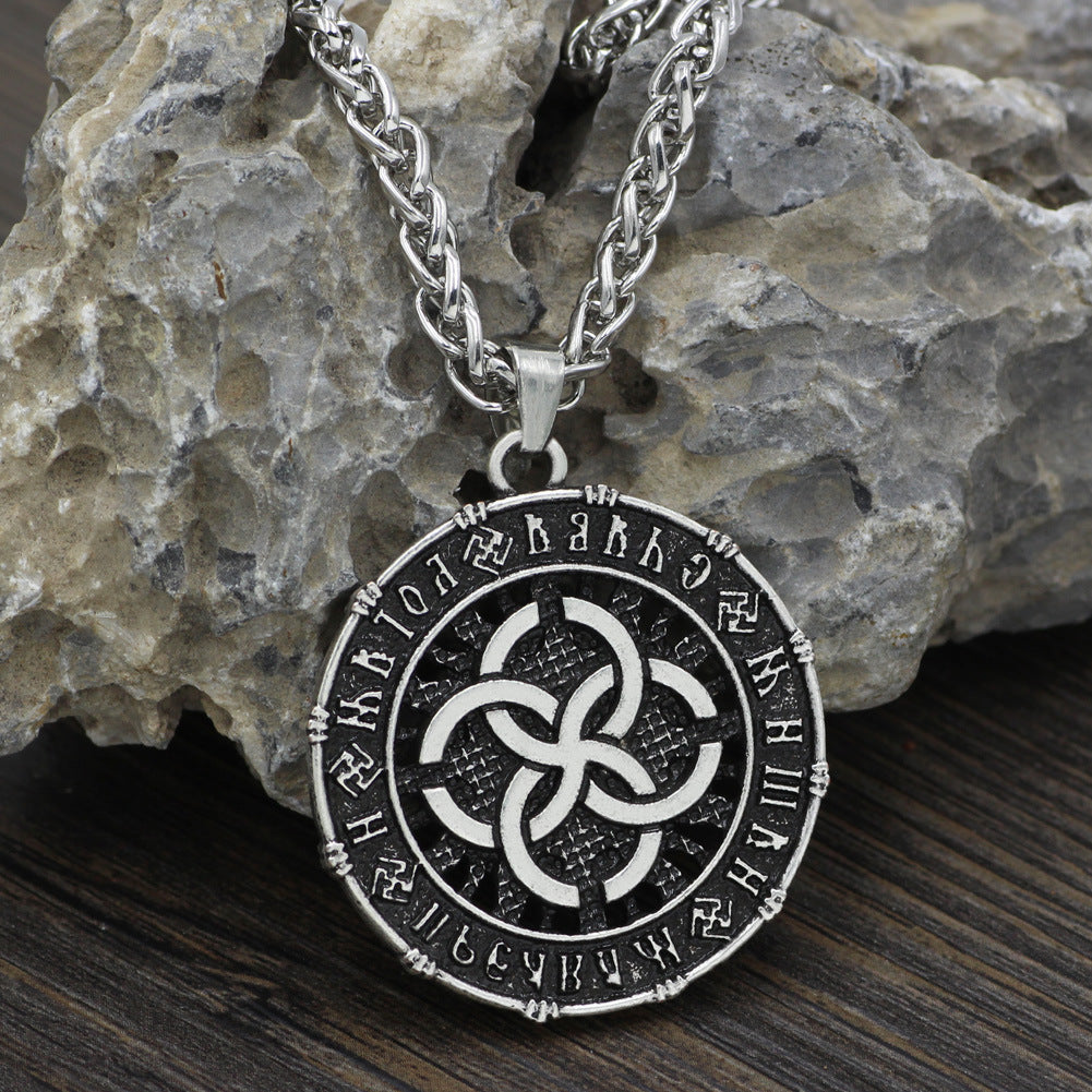 Nordic Rune Men's Pendant Vikings Charm Necklace
