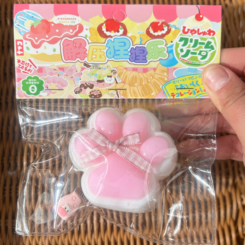Large Cat's Paw Squeezing Toy Coconut Meat Powder Plush Good-looking Decompression Artifact 46bbc0f6 db73 44f1 a728 2caf24a54