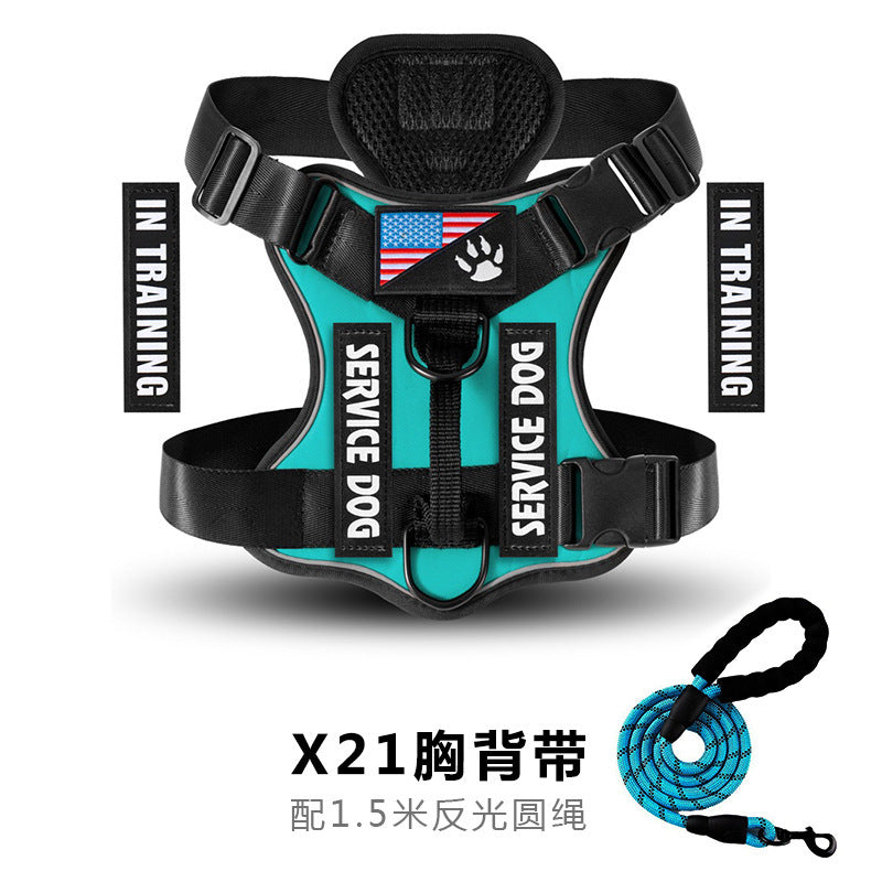 Shock Absorption Night Vision Reflective Pet Tactical Chest Strap 46c8b430 18ee 4490 9dcc abe6c8c99705