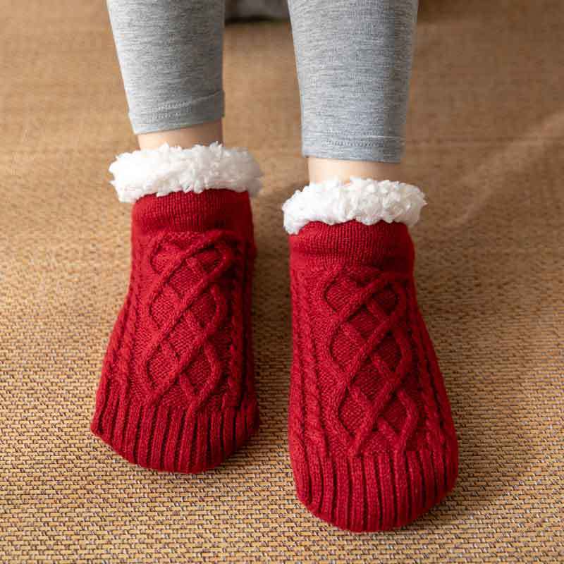 Winter Knitted Plush Floor Socks Home Warm Non-slip Carpet Socks Women 46d39862 2dc2 4ae8 8ea0 e87d0b81c03b