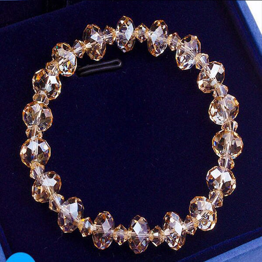 Women's Korean Simple Personalized Crystal Bracelet Elastic Bracelet 46d41975 9c80 4d31 9def 3ccdfbca2268