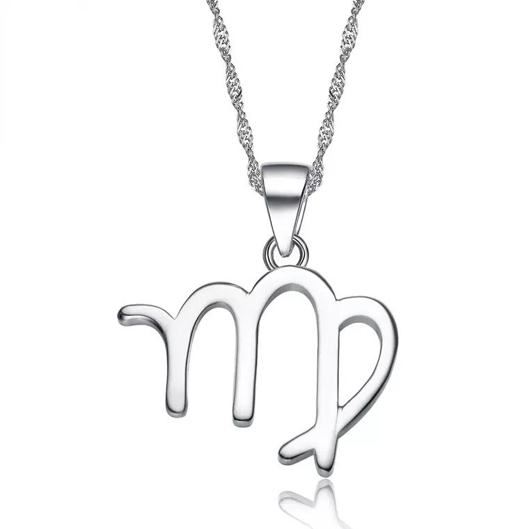 S925 Sterling Silver Twelve Constellation Pendant Fashion Simple 46d52263 31c3 481c 9674 edba7afd886c