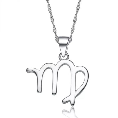 S925 Sterling Silver Twelve Constellation Pendant Fashion Simple 46d52263 31c3 481c 9674 edba7afd886c