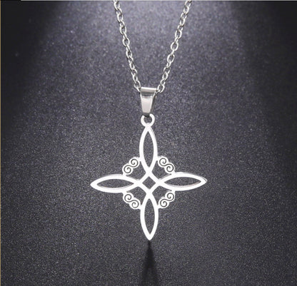 Irish Knot Cross Necklace Popular Square Hollowed Out 46f7d313 0512 43af 9f46 22375417de3b