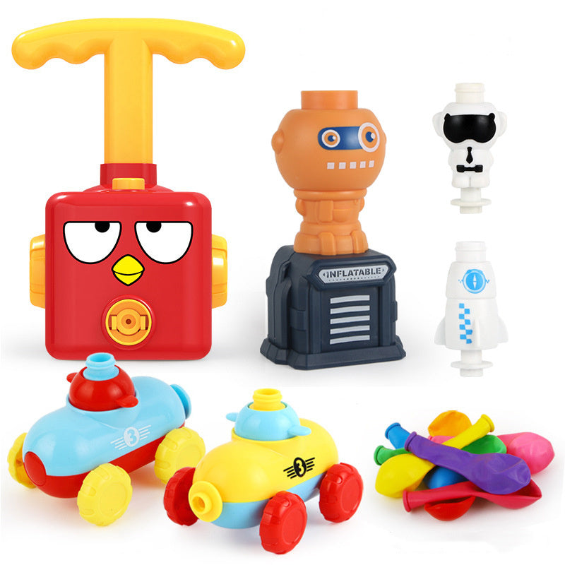 Power Balloon Launch Tower Toy Puzzle  Education Inertia Air Power Balloon Car Science Experimen Toy For Children Gift 470888