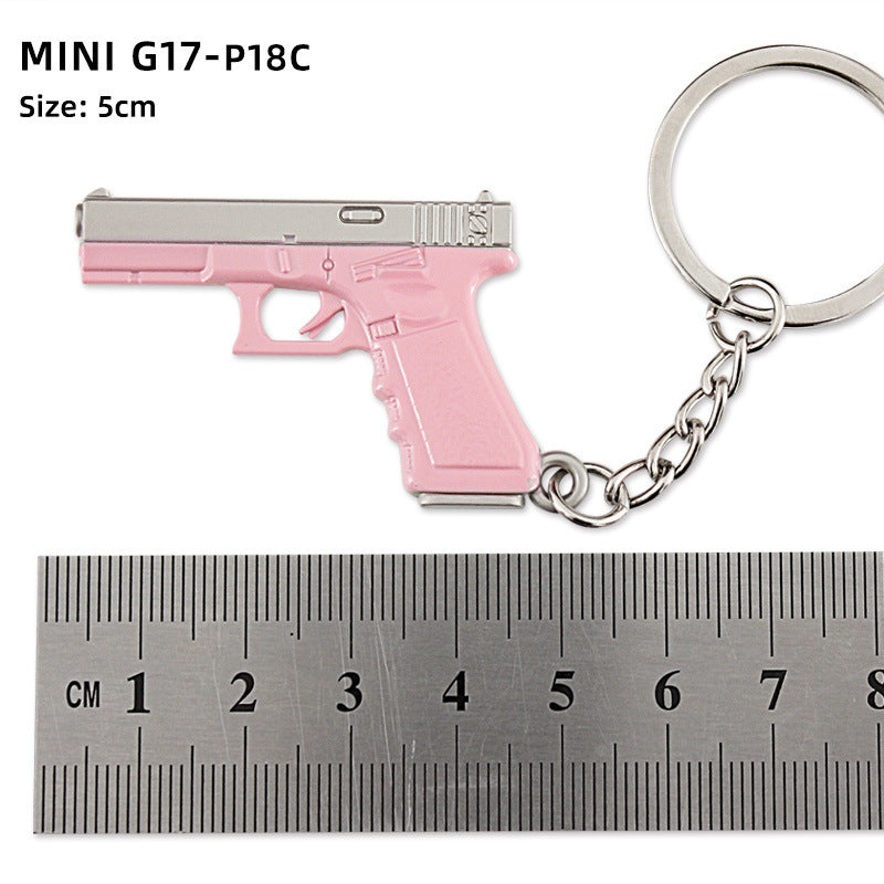 Alloy P92 Model G17 Sand Eagle Left Wheel Keychain 470df640 0911 4953 a6ba 2ac81e343162