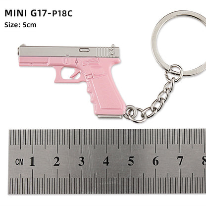 Alloy P92 Model G17 Sand Eagle Left Wheel Keychain 470df640 0911 4953 a6ba 2ac81e343162