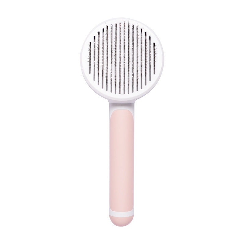 New Pet Cat Brush Hot Selling Hand-held Steel Wire Self-cleaning Comb Looper For Hair Removal 471d2faa 5cf2 425c b942 23e6061