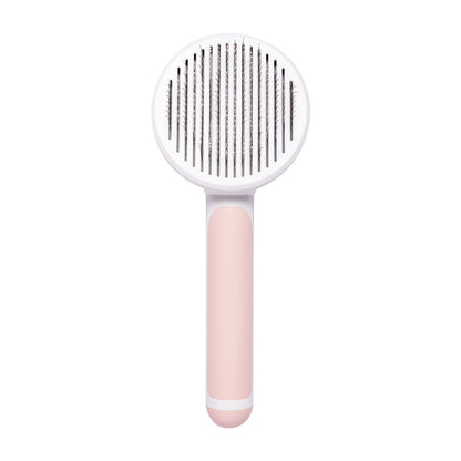New Pet Cat Brush Hot Selling Hand-held Steel Wire Self-cleaning Comb Looper For Hair Removal 471d2faa 5cf2 425c b942 23e6061