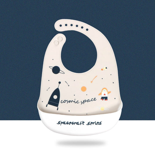 Baby Cartoon Silicone Bib Waterproof And Dirt-proof Super Soft 47287512629062
