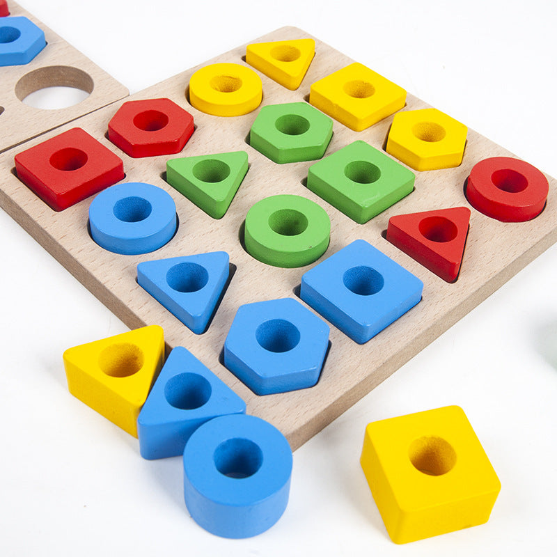 Geometric Pairing Blocks Leisure Board Game Toys 4732f3de 3d3d 44ef a6d9 75d12be99163