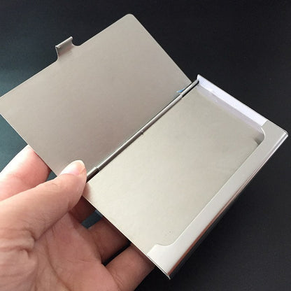 Creative Business Card Case Stainless Steel Aluminum Holder Metal Box Cover Credit Men Business Card Holder Card Metal Wallet