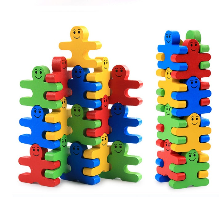 Cartoon Balanced Man Jenga Blocks 4743017909908
