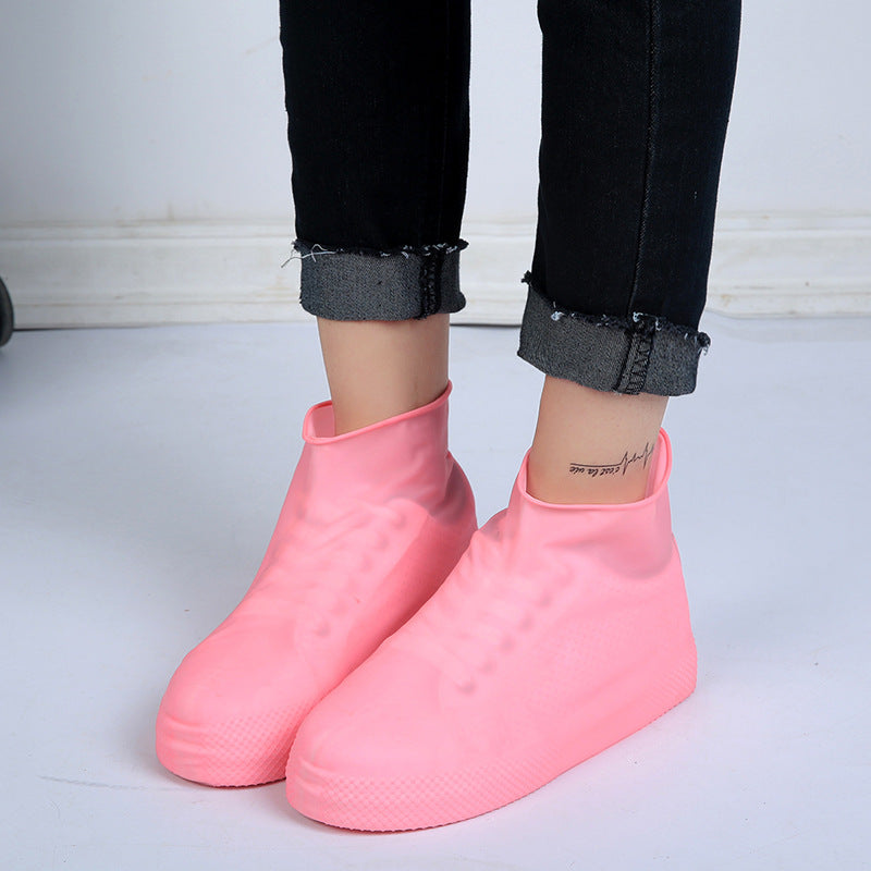 Men and women hiking slip wearable easy to carry silicone rain boots 4772160162340
